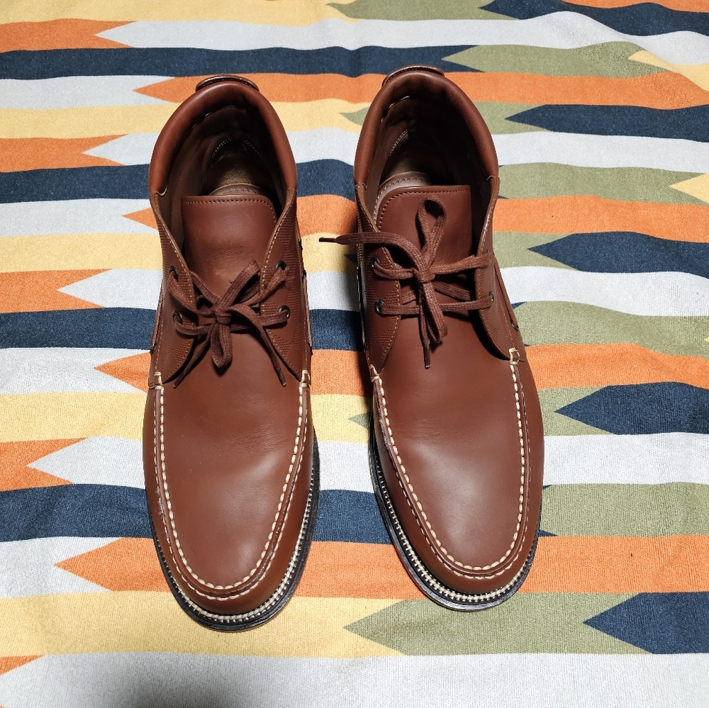 Louis Vuitton Brown Leather Boots with Moccasin Toe